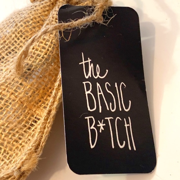 Serious Lip Balm Other - Canvas The Basic B*tch Bag with Three Flavored Serious Brand Lip Balms